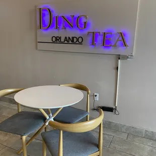 two chairs and a table