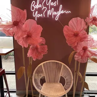 Cute photo set up area