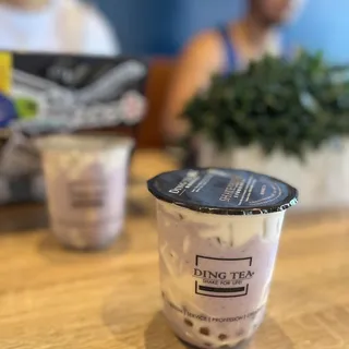 Mashed Taro Green Milk Tea