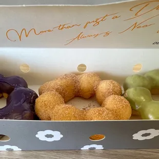 Ube, churro, and matcha