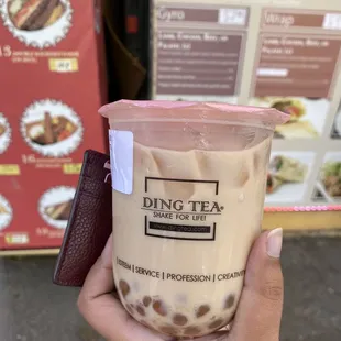 Signature Milk Tea with Honey Boba