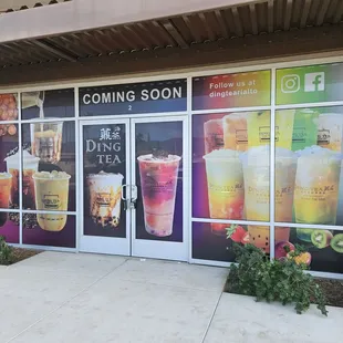 Coming Soon Window Decor