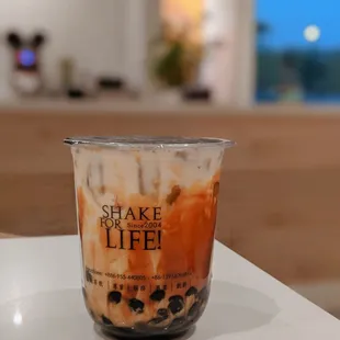 a cup of iced coffee