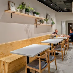 two people sitting at a table