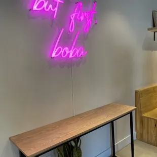Very cute and clean interior.
