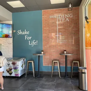 Cold drinks for a super hot day! Inside of the shop