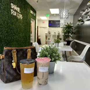 the interior of a coffee shop