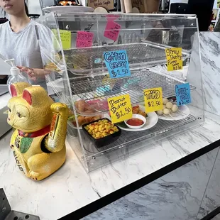 Funny food display