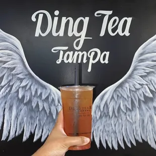 My delicious tea has wings