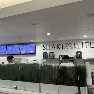 two people in a coffee shop