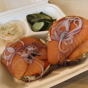 Lox bagel