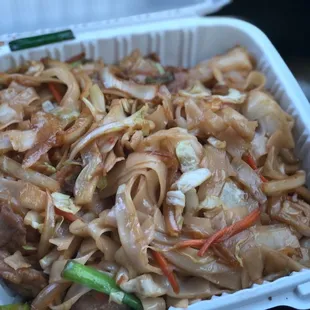 a container of noodles