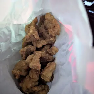 Garlic Parmesan Popcorn Chicken