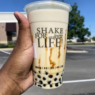 Brown Sugar Pearl Latte 50% Sugar with Boba