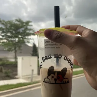 the delicious coconut milk tea