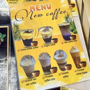 New menu items. June 2023
