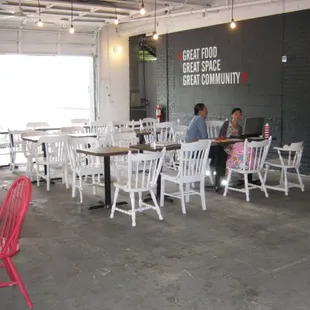  group of people sitting at tables