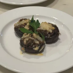 Chorizo and Manchego stuffed mushrooms