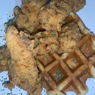 Tenders &amp; Brioche Waffle