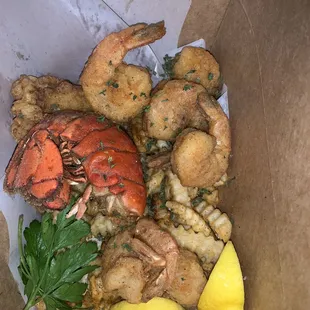 Fried Lobster &amp; Shrimp
