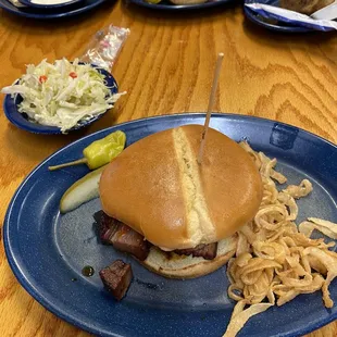 Chopped Brisket Sandwich