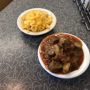 Macaroni &amp; Cheese and Okra