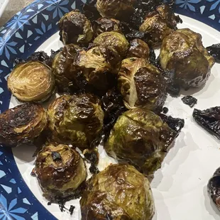 brussel sprouts on a plate