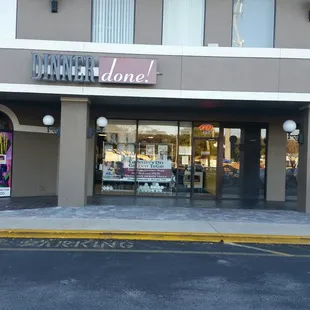 Front, unassuming strip center.