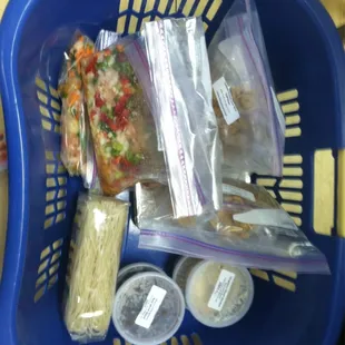 Ready to go home (bring a hamper for easier transport)