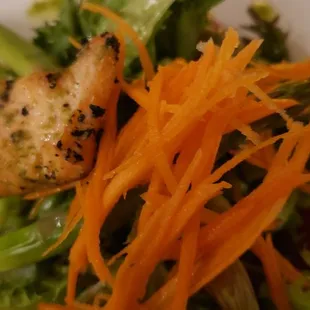 Grilled salmon salad