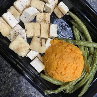 Vegan tofu grilled meal