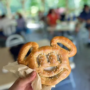 Mickey Pretzel (with cheese sauce)