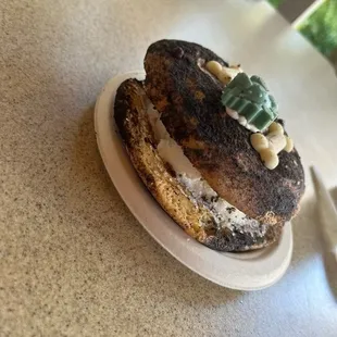 The cookie ice cream sandwich!!