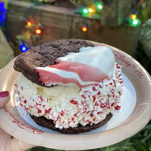 Double-Chocolate Peppermint Ice Cream Sandwich