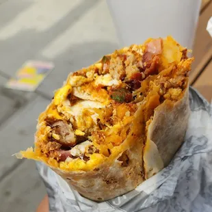 XL combo breakfast burrito