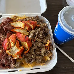 Mobb fries and a coke