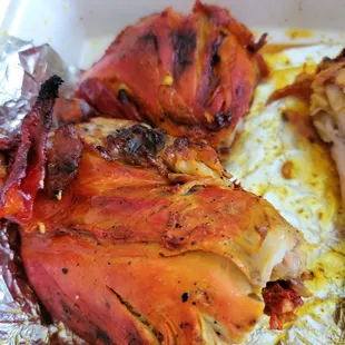 Famous red charbroiled chicken. Bomb!