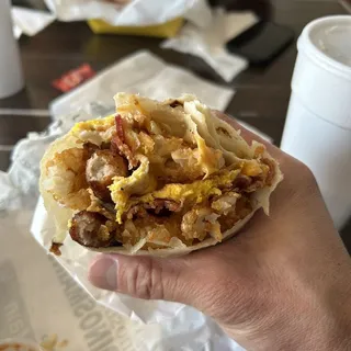 Dino P Loaded Breakfast Burrito