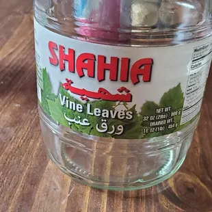 a jar of shara mint leaves