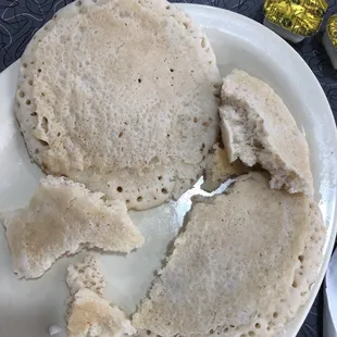 Desayuno pancake's crudos en Dinos