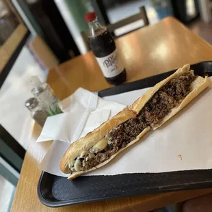 Sicilian steak sandwich.