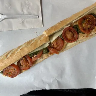 Chicken Pesto Hot Sandwich