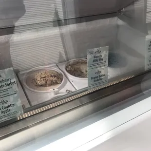 Ice cream selections