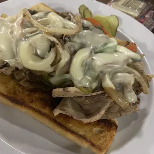 Philly steak sandwich
