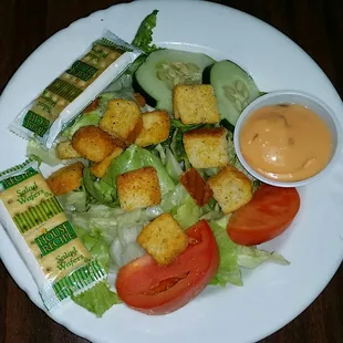 A salad to be healthy today and make the girlfriend proud of me for choosing a salad over fries