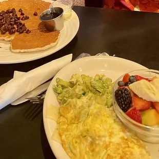 Avocado Omelette Mickey Pancake