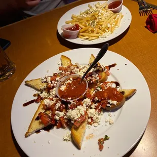 The Bruschetta and Greek fries. The best appetizer ever!