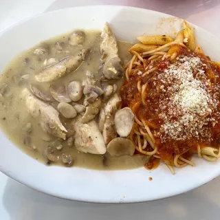 Chicken Scallopini with Pasta