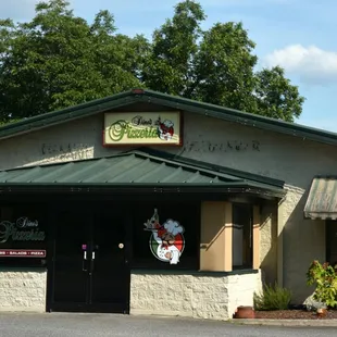 the front of the restaurant