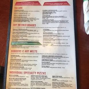 Menu 1/2